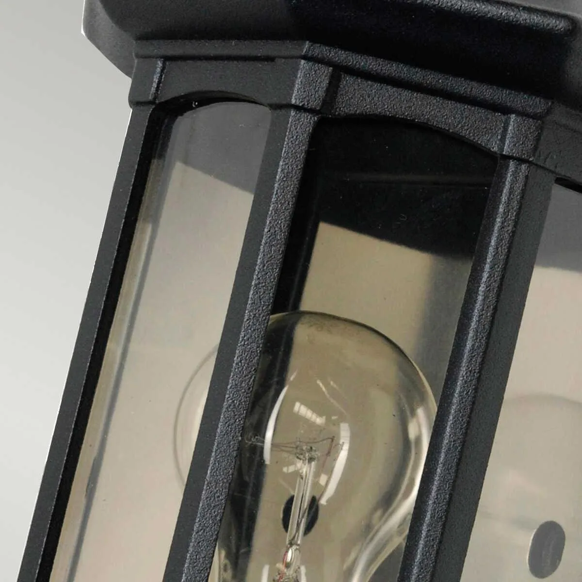 Elstead Newbury Black Outdoor Half Wall Light