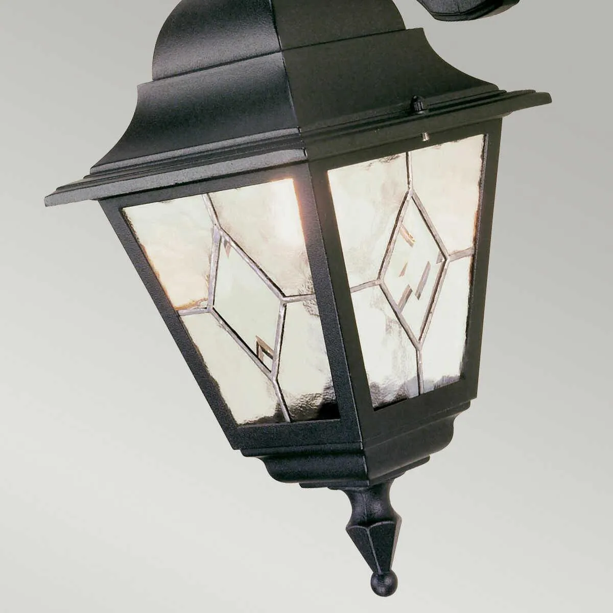 Elstead Norfolk Black Outdoor Downlighter Wall Light