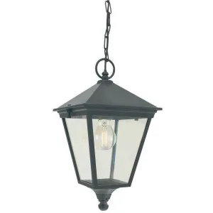 Elstead Turin Black Outdoor Pendant Light