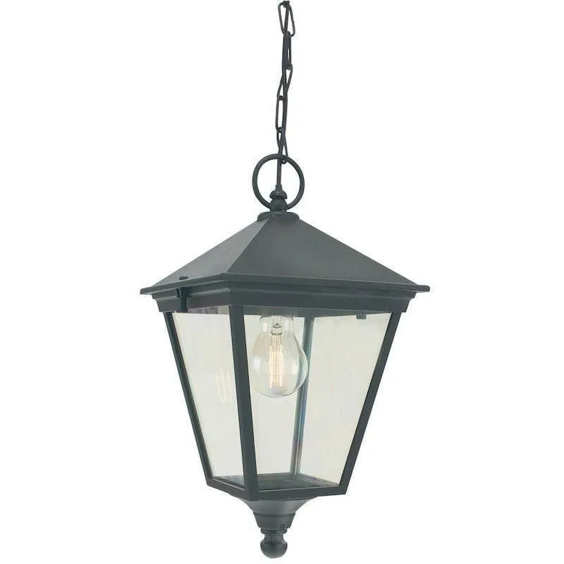 Elstead Turin Black Outdoor Pendant Light