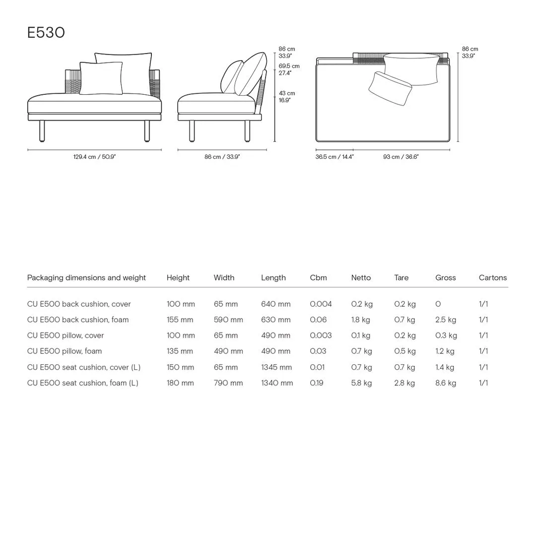 Embrace Outdoor Pre-configured Sofa - Setup 3