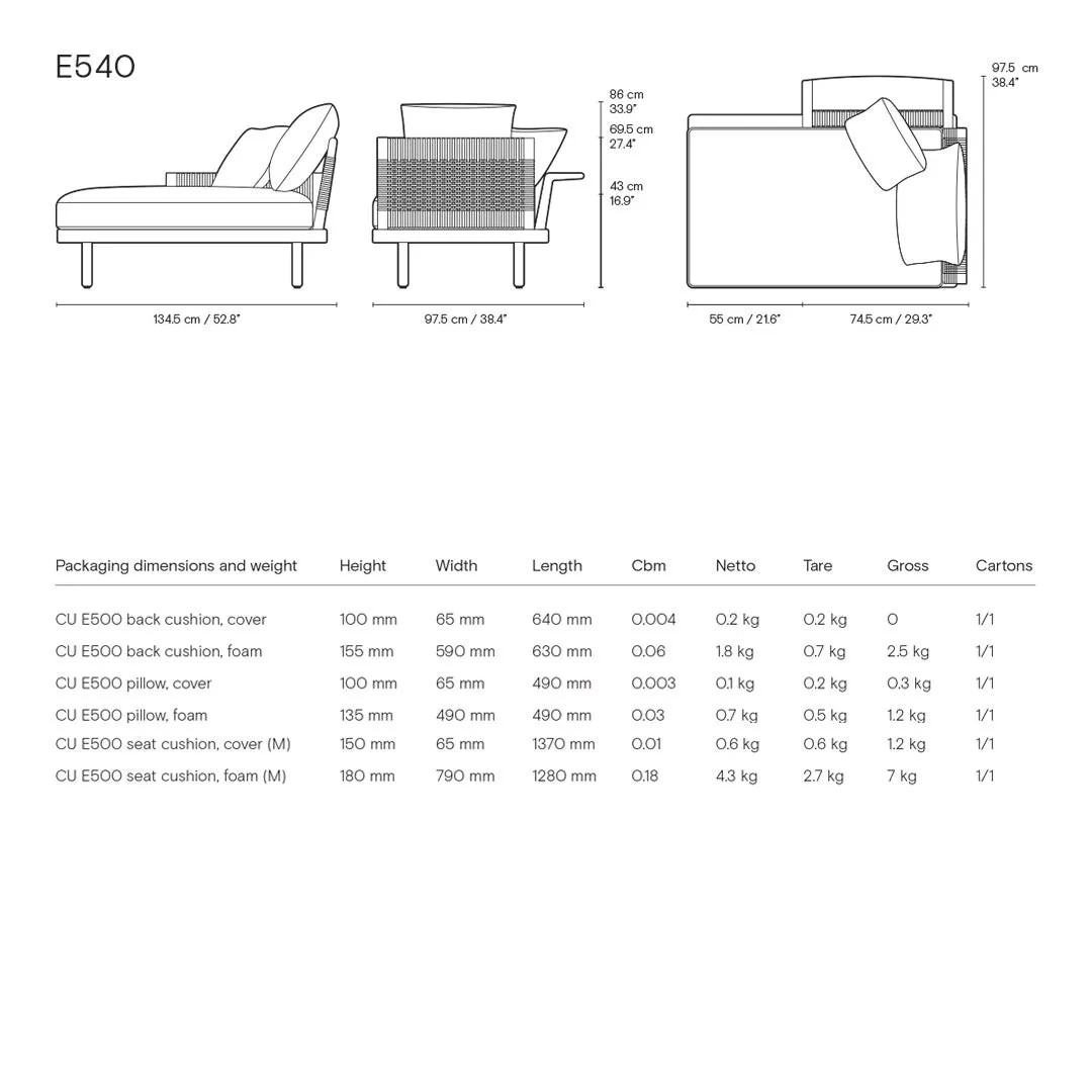 Embrace Outdoor Pre-configured Sofa - Setup 3