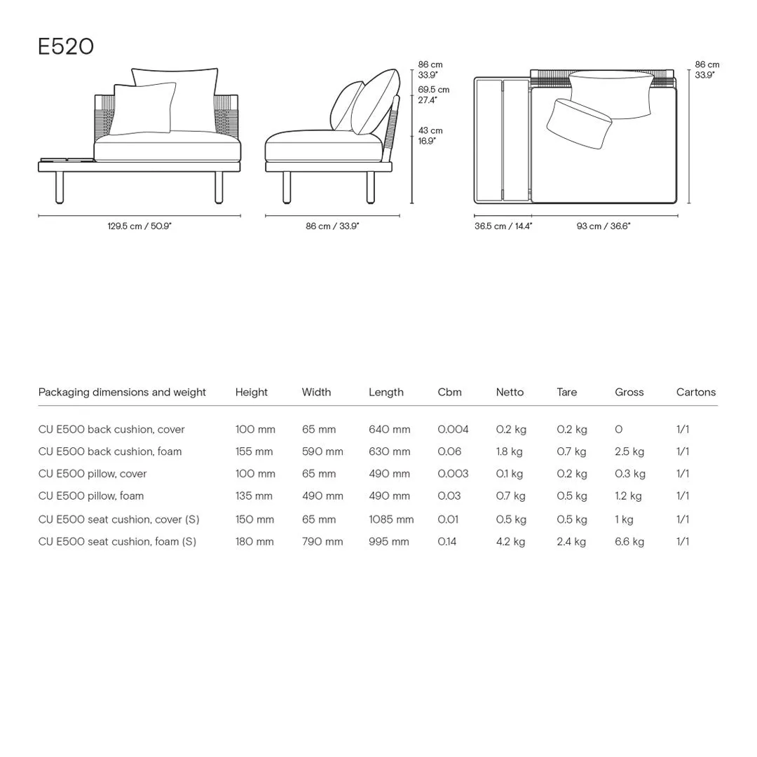 Embrace Outdoor Pre-configured Sofa - Setup 4