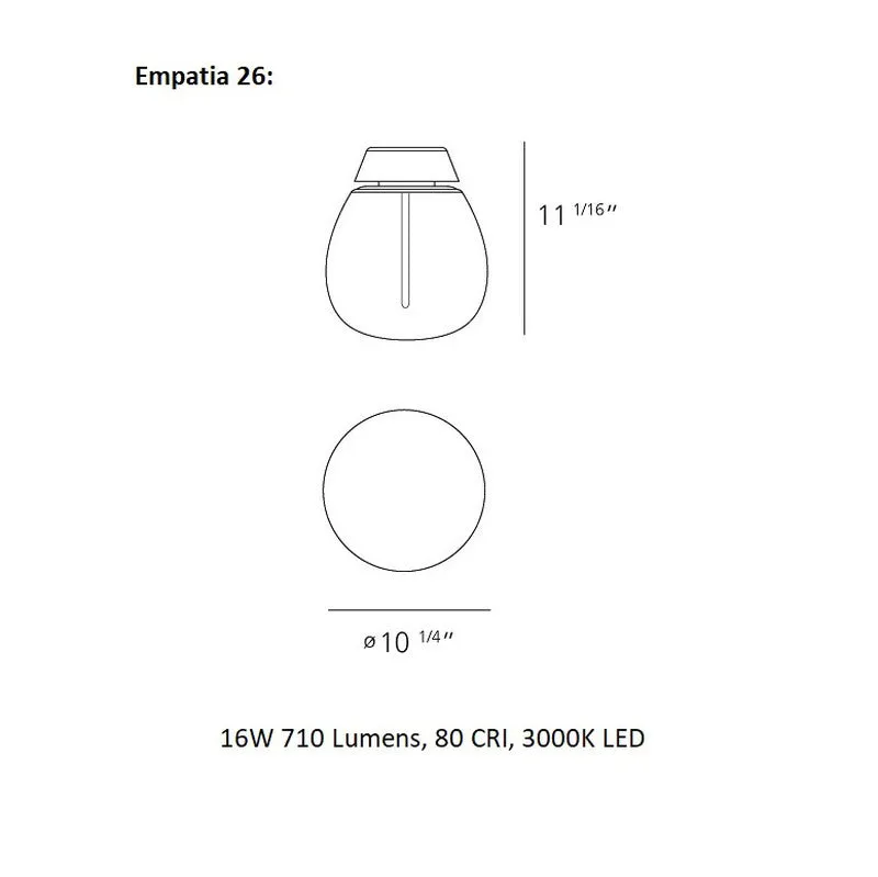 Empatia Wall or Ceiling Light