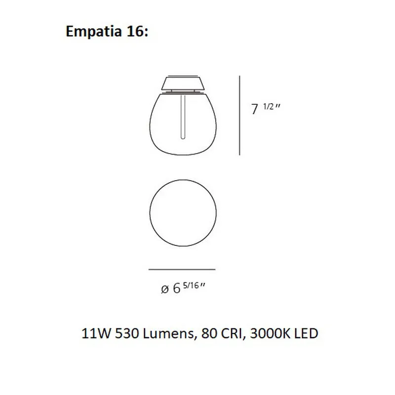 Empatia Wall or Ceiling Light