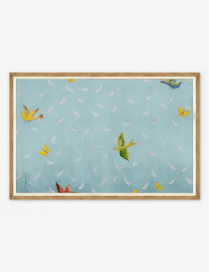 Feather Print by Paule Marrot Lulu and Georgia