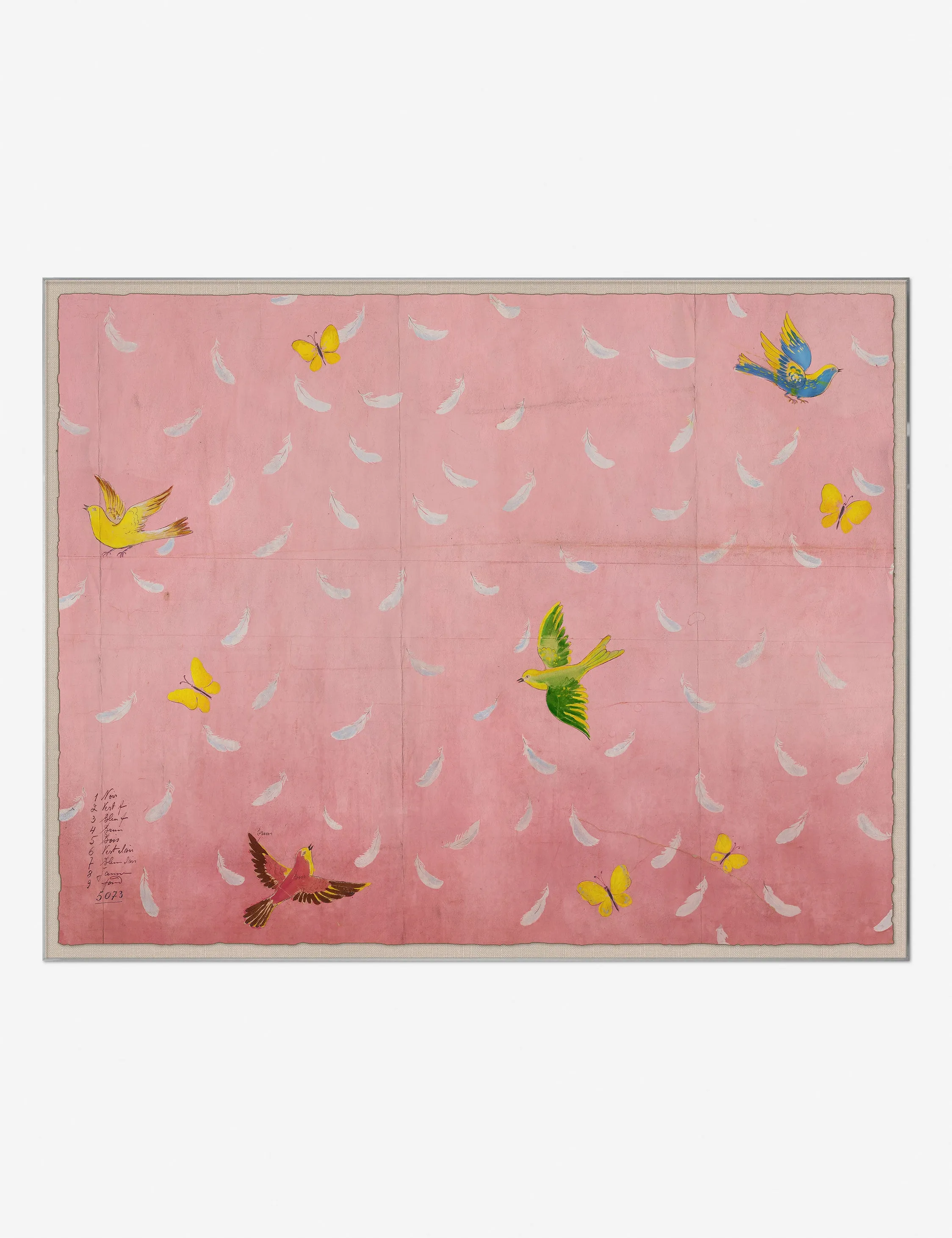 Feather Print by Paule Marrot Lulu and Georgia