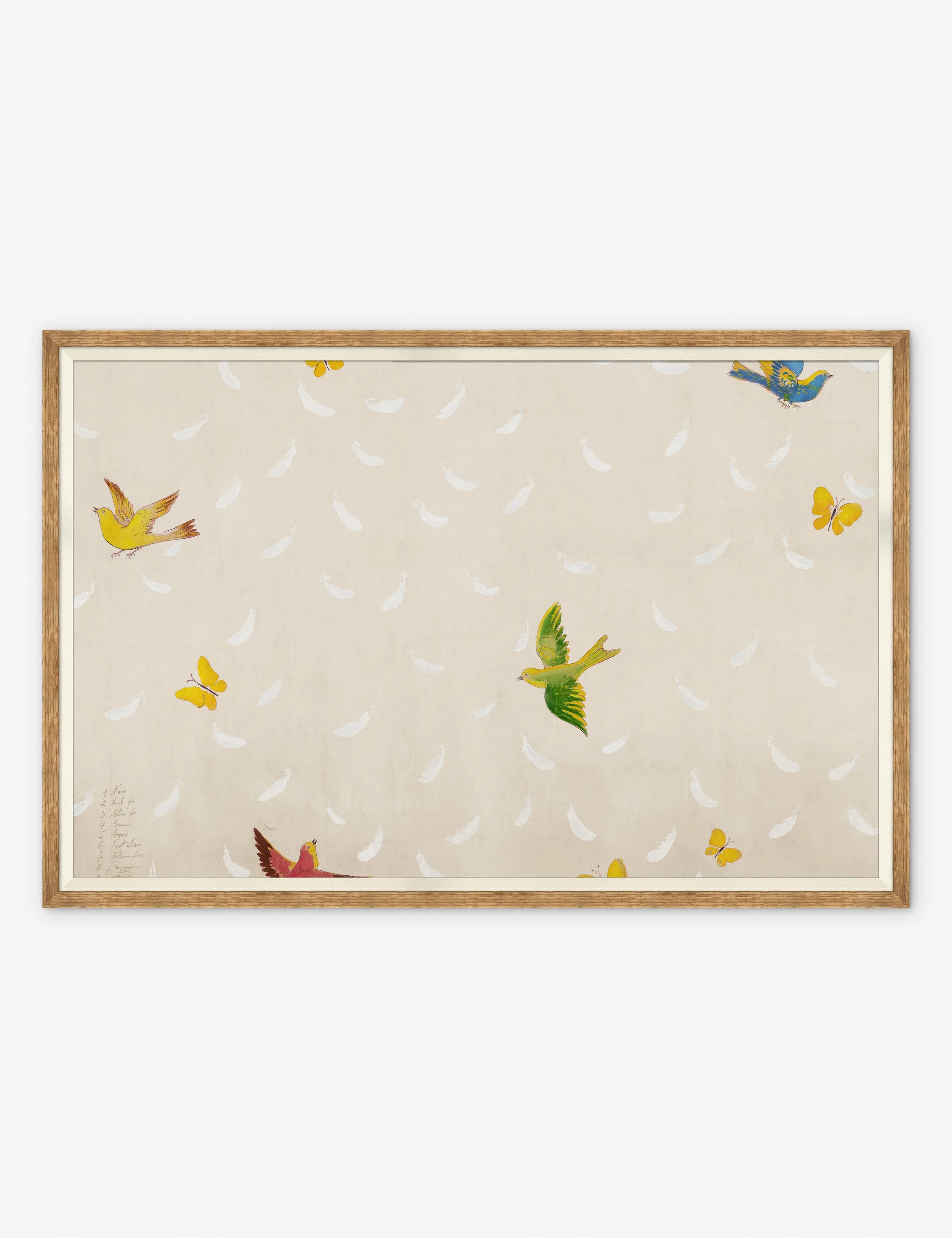 Feather Print by Paule Marrot Lulu and Georgia