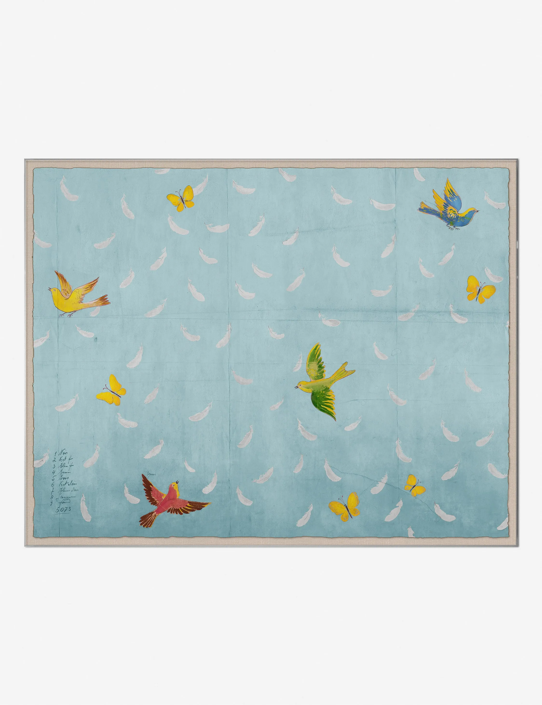 Feather Print by Paule Marrot Lulu and Georgia
