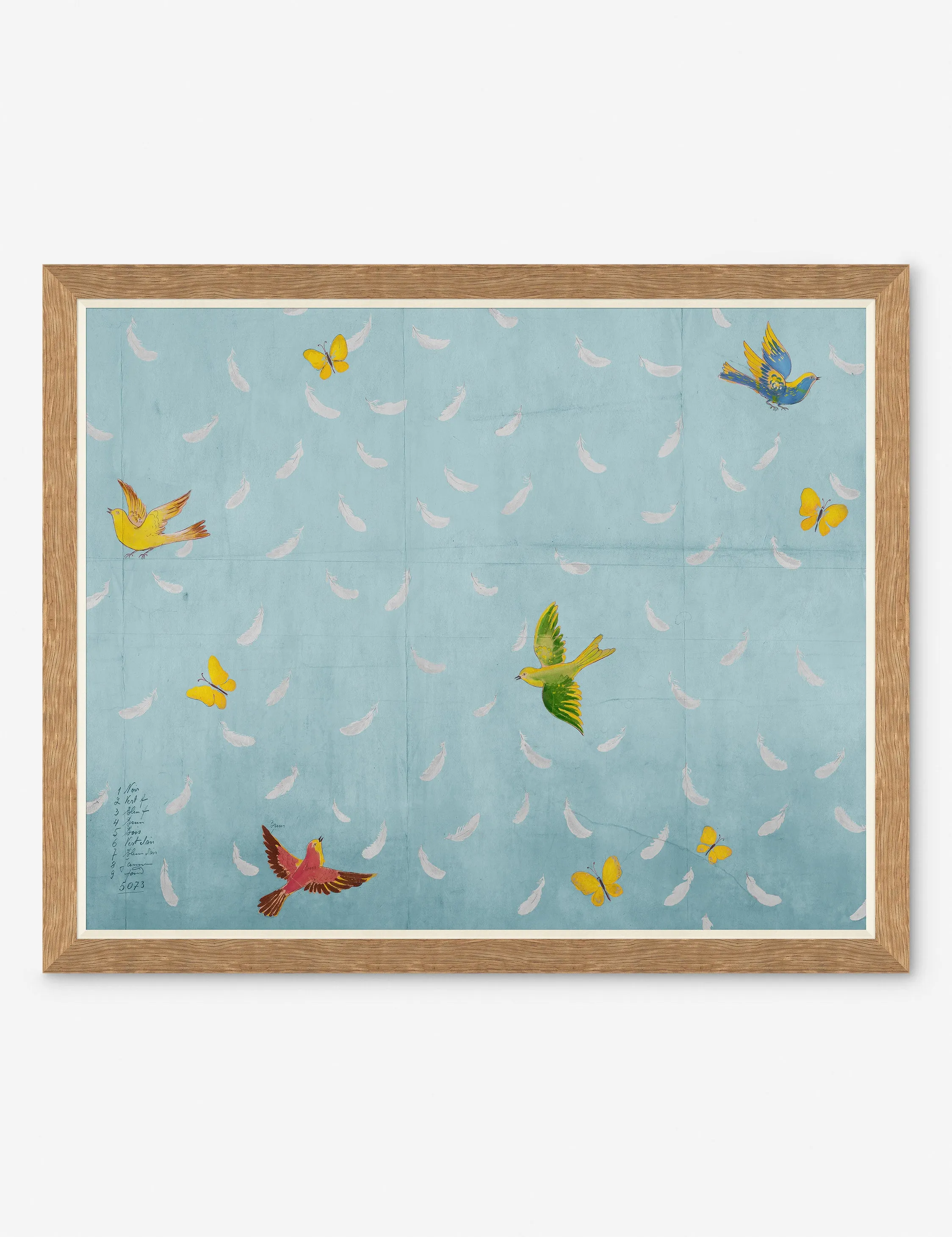 Feather Print by Paule Marrot Lulu and Georgia