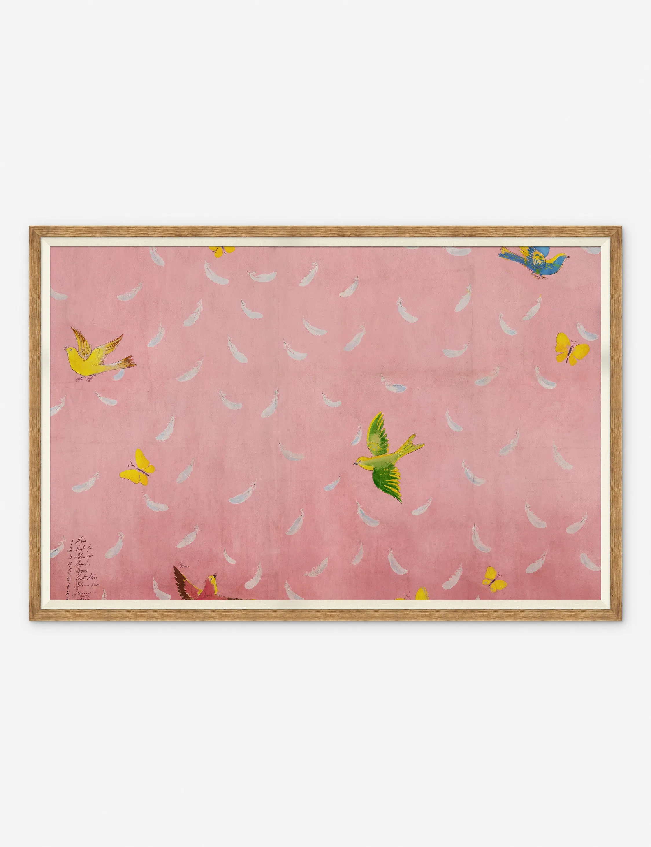 Feather Print by Paule Marrot Lulu and Georgia