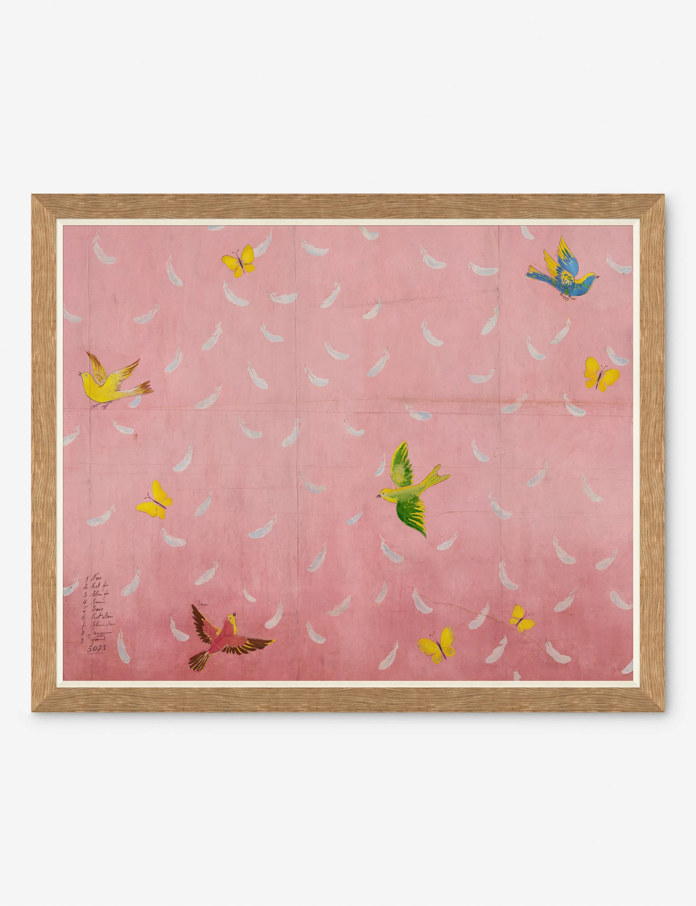 Feather Print by Paule Marrot Lulu and Georgia