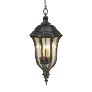 Feiss Baton Rouge Walnut Duo-Mount Outdoor Pendant Light