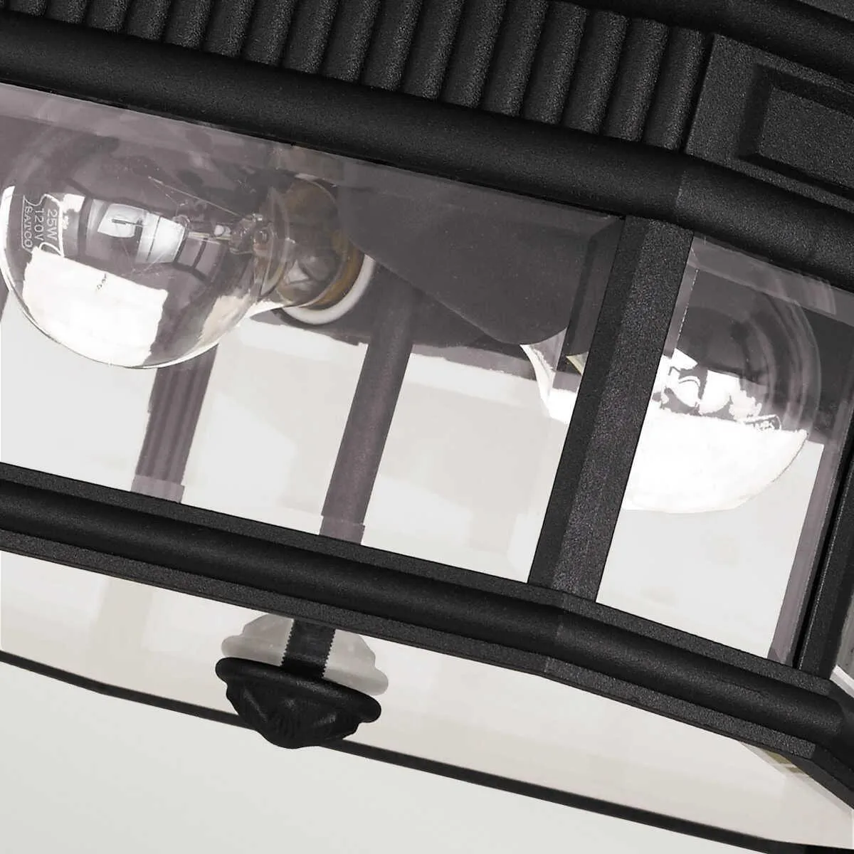 Feiss Cotswold Lane Black Outdoor Porch Ceiling  Ceiling Lantern