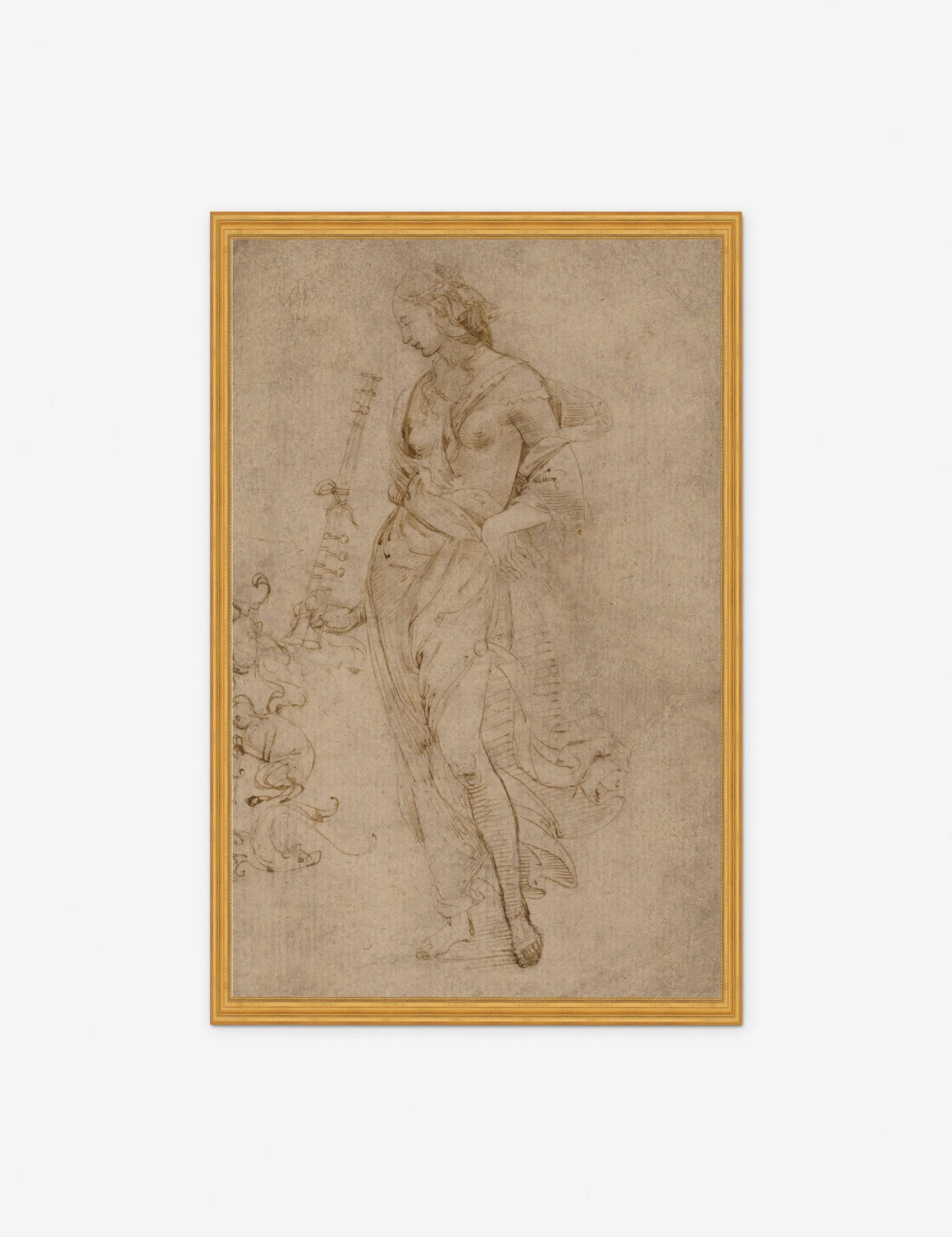 Female Figure with a Tibia Print by Raphael Lulu and Georgia