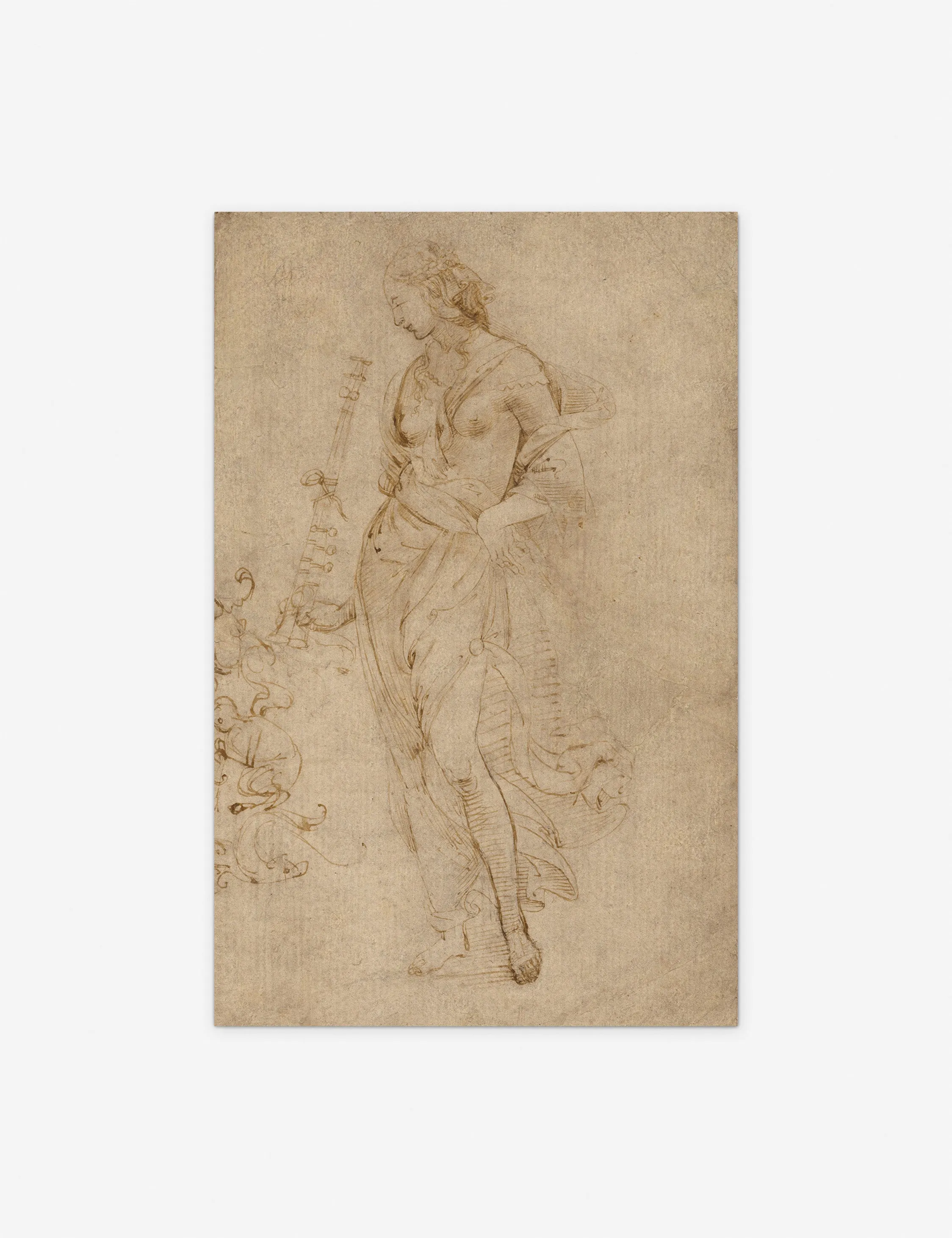 Female Figure with a Tibia Print by Raphael Lulu and Georgia