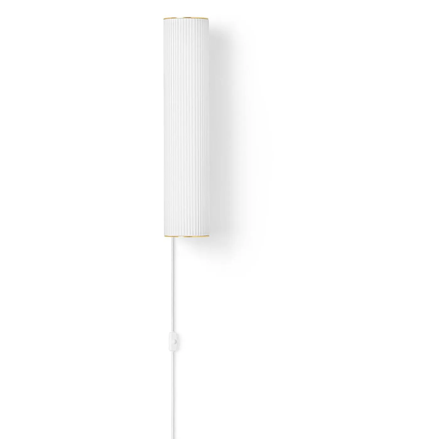 Ferm Living Vuelta Wall Lamp Brass ø40 Cm, White