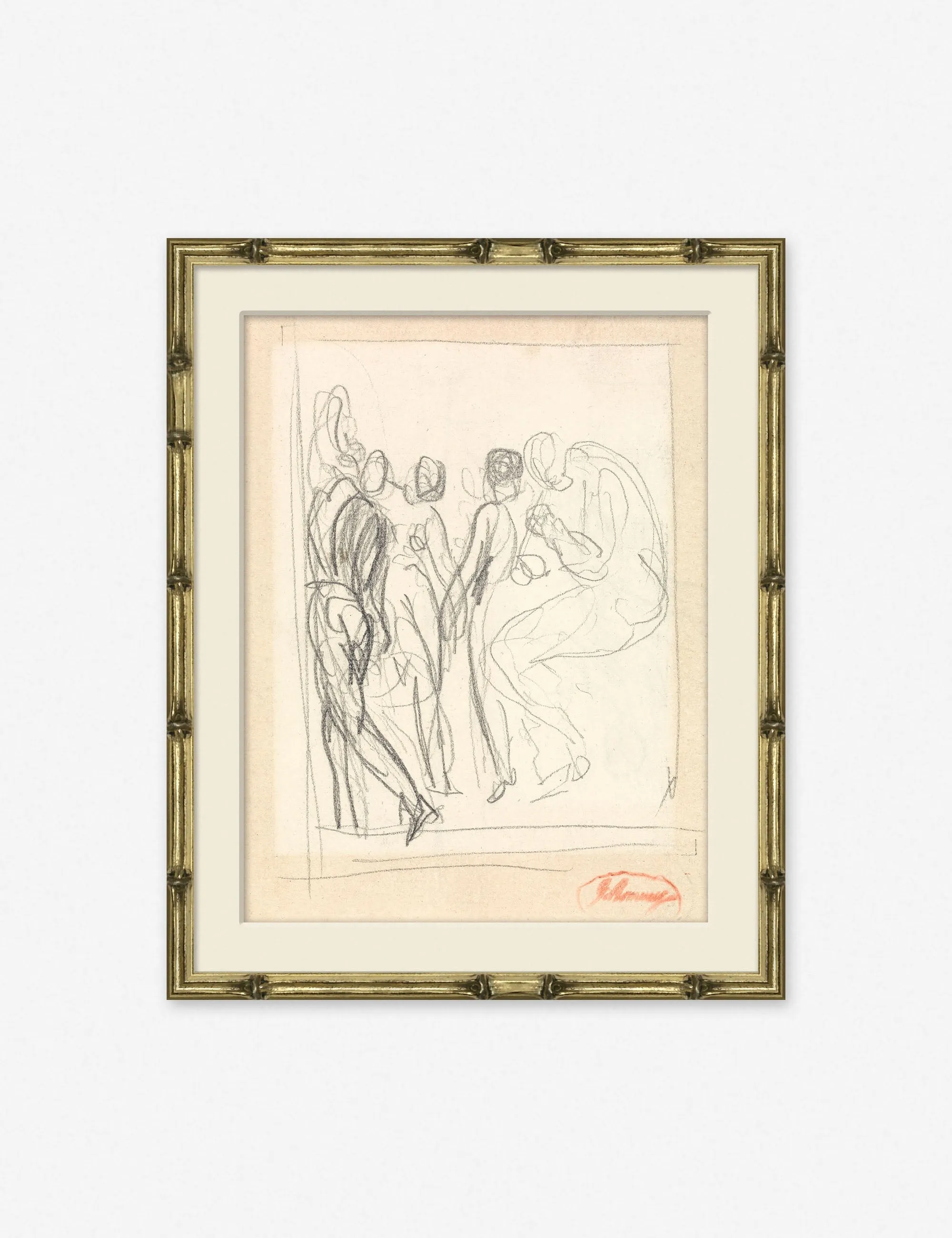 Figure Sketch Print Lulu and Georgia