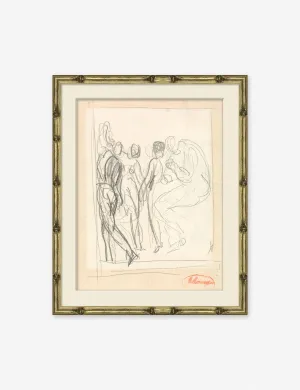 Figure Sketch Print Lulu and Georgia