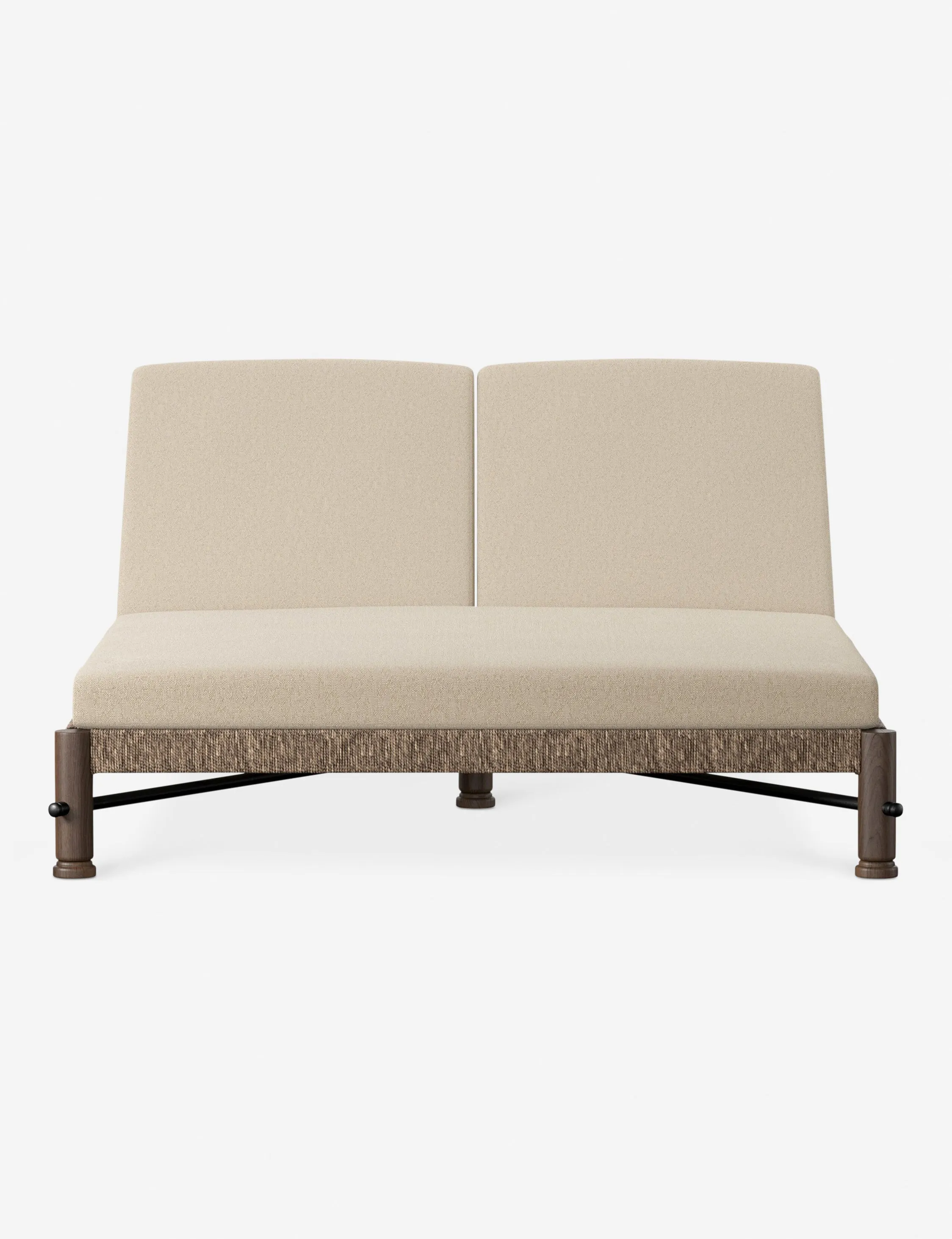 Finnegan Indoor / Outdoor Double Chaise by Amber Lewis x Four Hands Lulu and Georgia