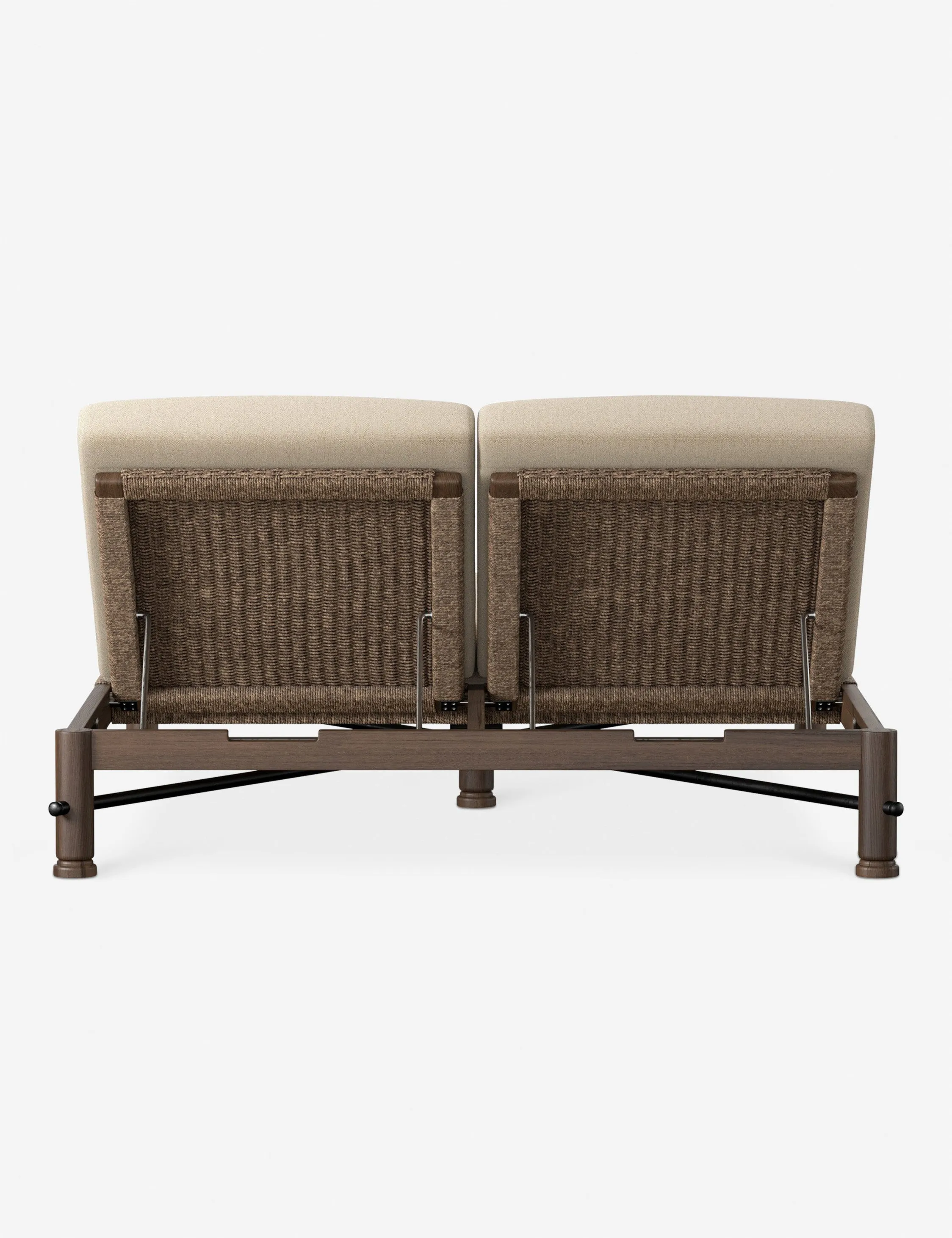 Finnegan Indoor / Outdoor Double Chaise by Amber Lewis x Four Hands Lulu and Georgia
