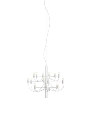 Flos 2097/18 Chandelier Frosted Bulbs, Matte White