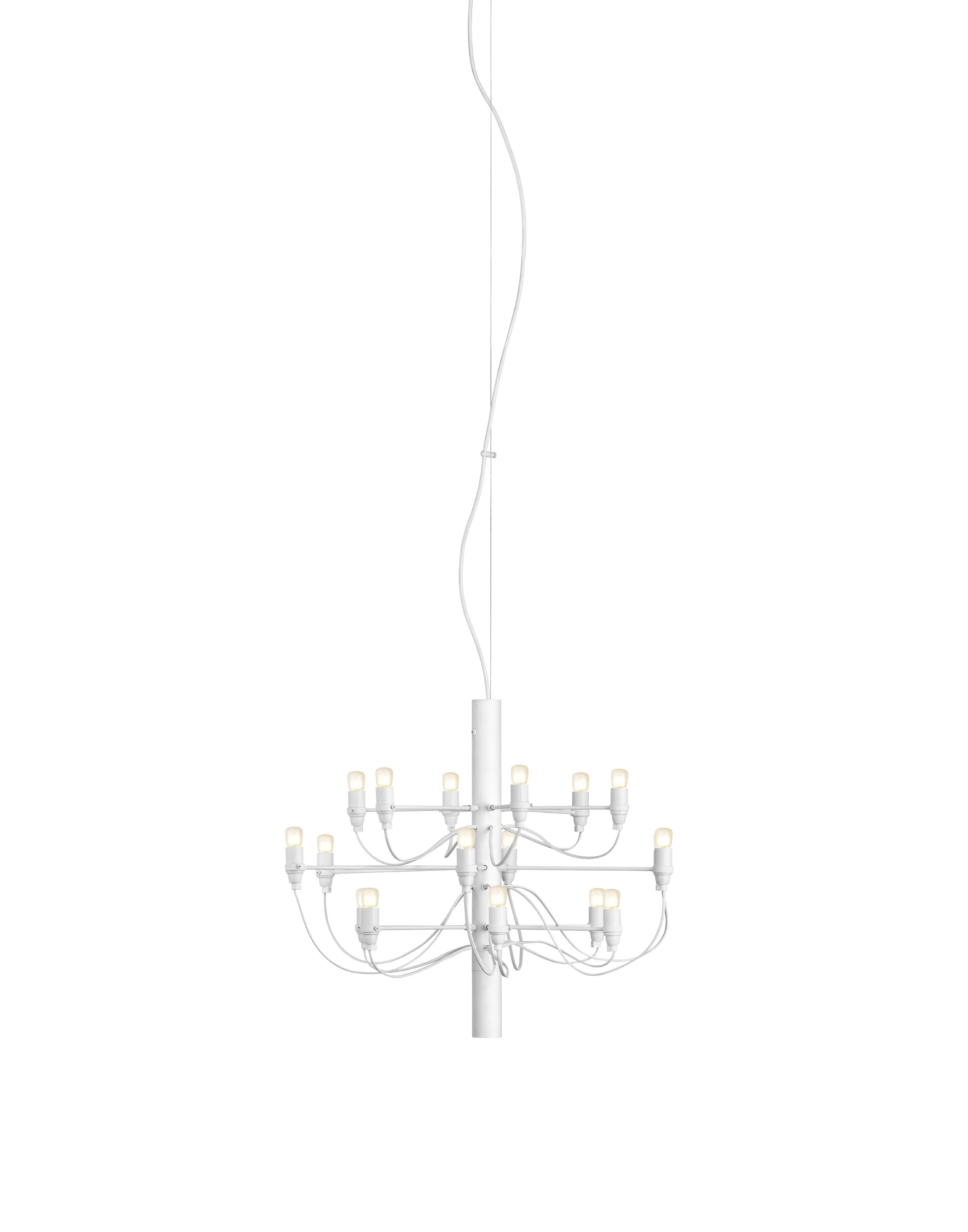 Flos 2097/18 Chandelier Frosted Bulbs, Matte White