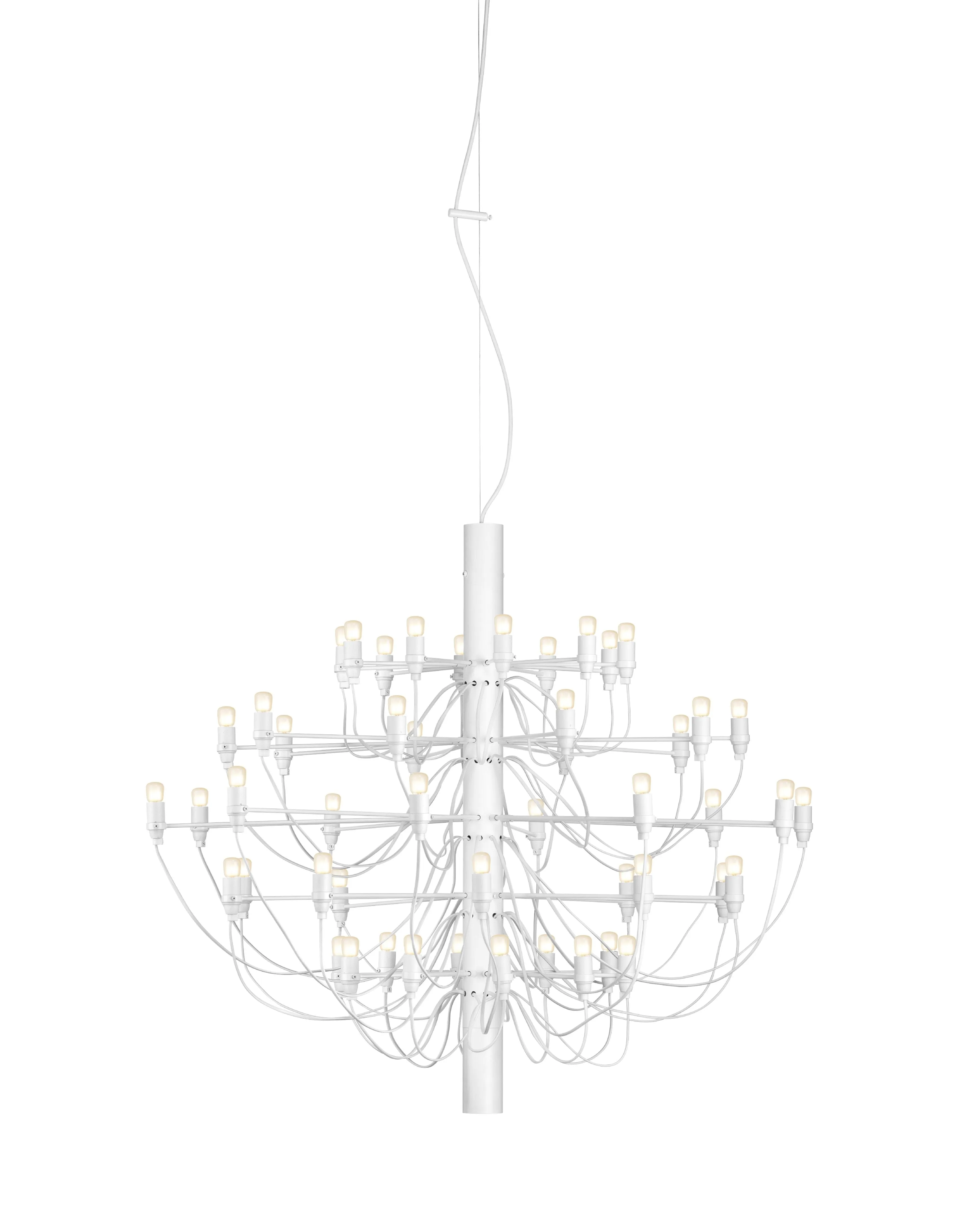 Flos 2097/50 Chandelier Frosted Bulbs, Matte White