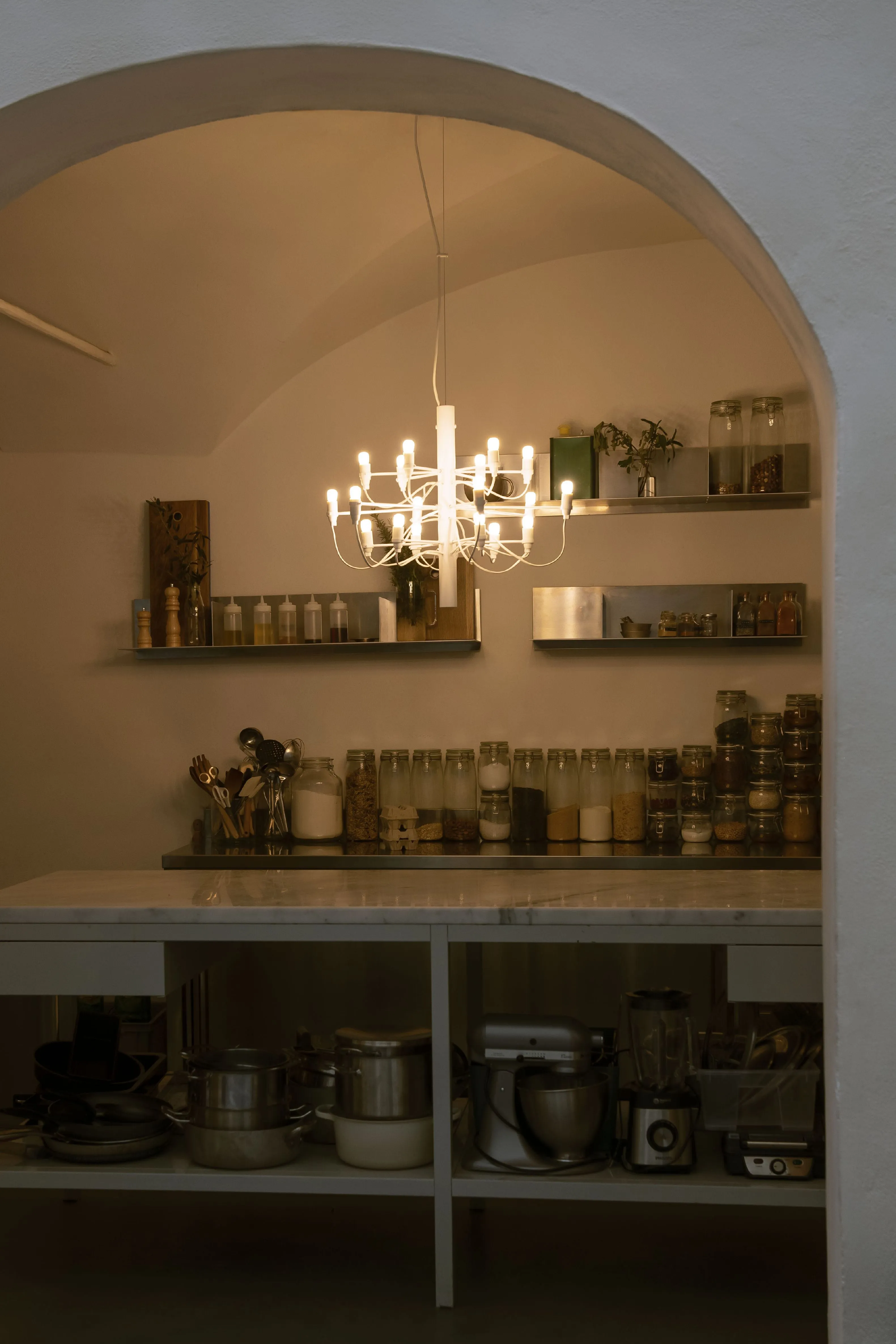 Flos 2097/50 Chandelier Frosted Bulbs, Matte White