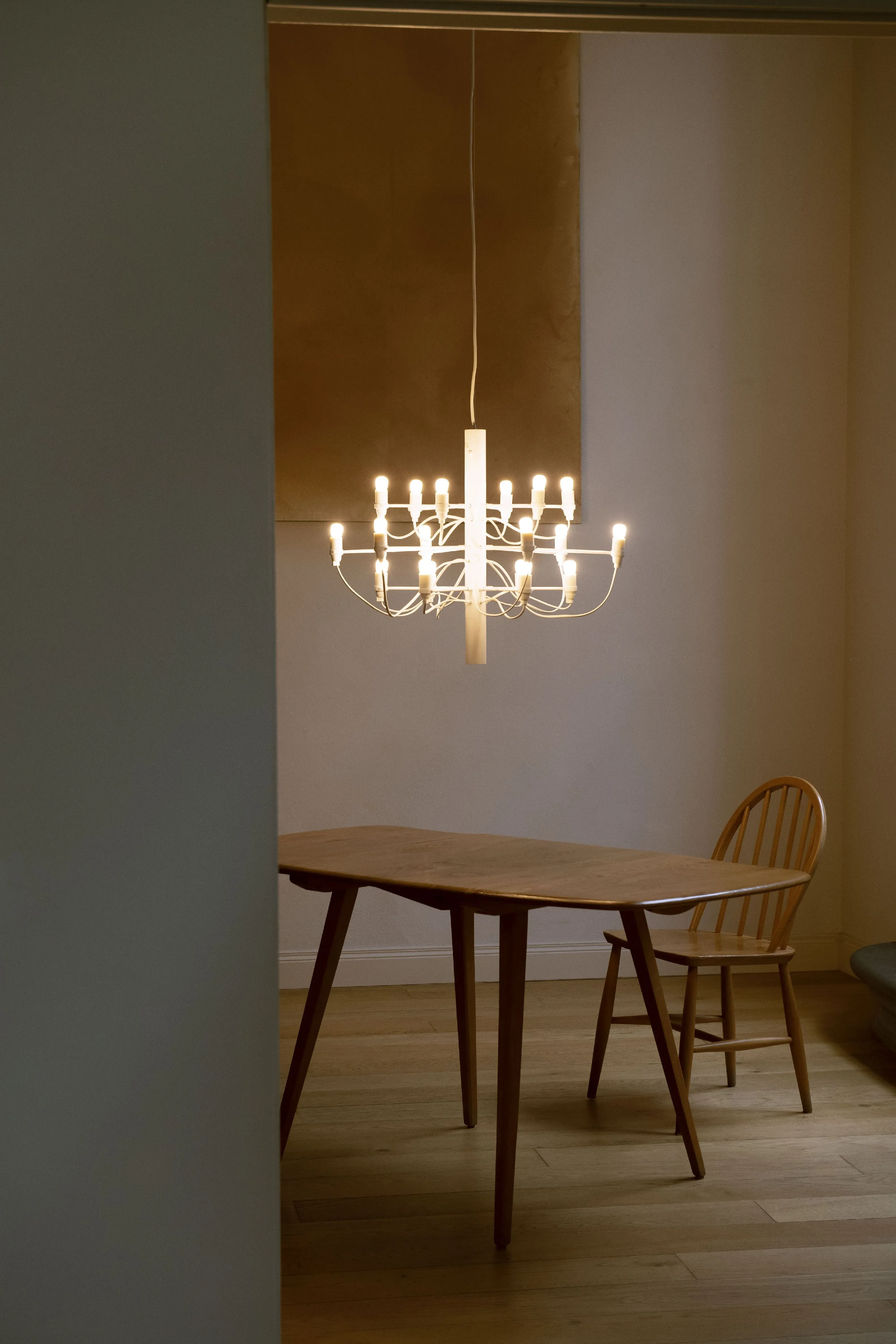 Flos 2097/50 Chandelier Frosted Bulbs, Matte White