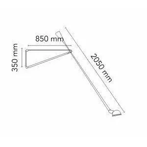Flos 265 Wall Lamp, Black