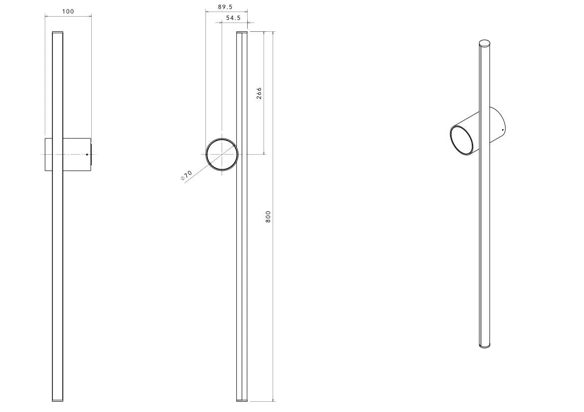 Flos Coordinates W1 Wall Lamp, Argent