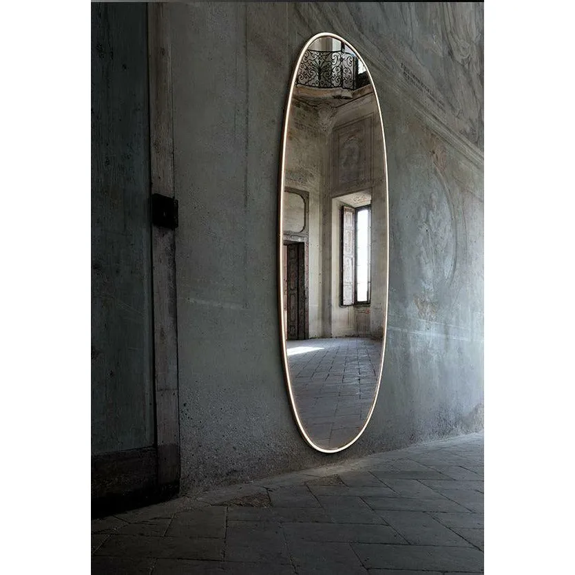 Flos La Plus Belle Mirror With Integrated Lighting, Bronze
