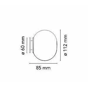 Flos Mini Glo Ball Wall/Ceiling Lamp