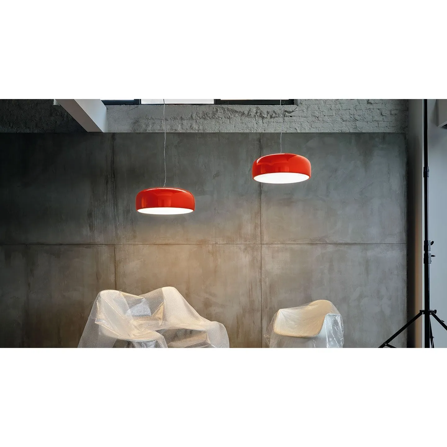 Flos Smithfield S Pendant Lamp, Black Matt