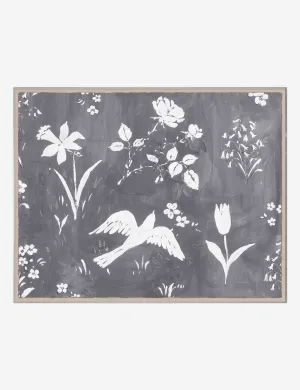Flower Garden Print by Paule Marrot Lulu and Georgia