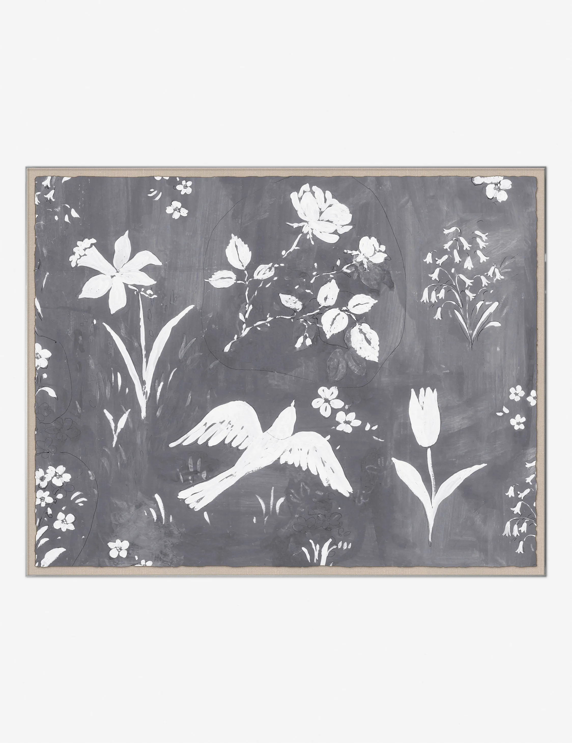 Flower Garden Print by Paule Marrot Lulu and Georgia