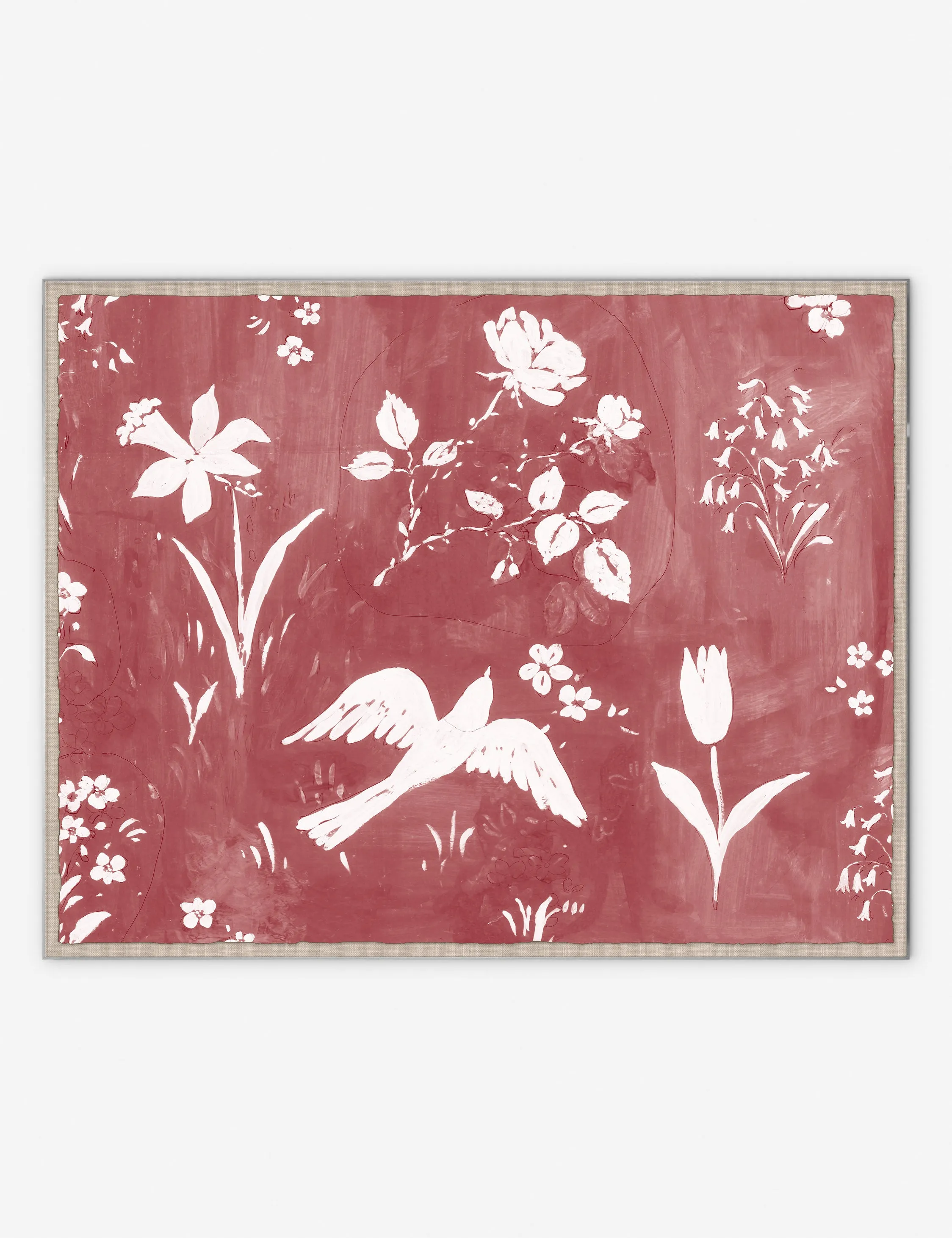 Flower Garden Print by Paule Marrot Lulu and Georgia