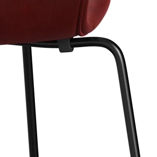 Fritz Hansen Series 7™ Chair Full Upholstery, Black/Belfast Velvet Autumn Red