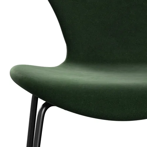 Fritz Hansen Series 7™ Chair Full Upholstery, Black/Belfast Velvet Forest Green