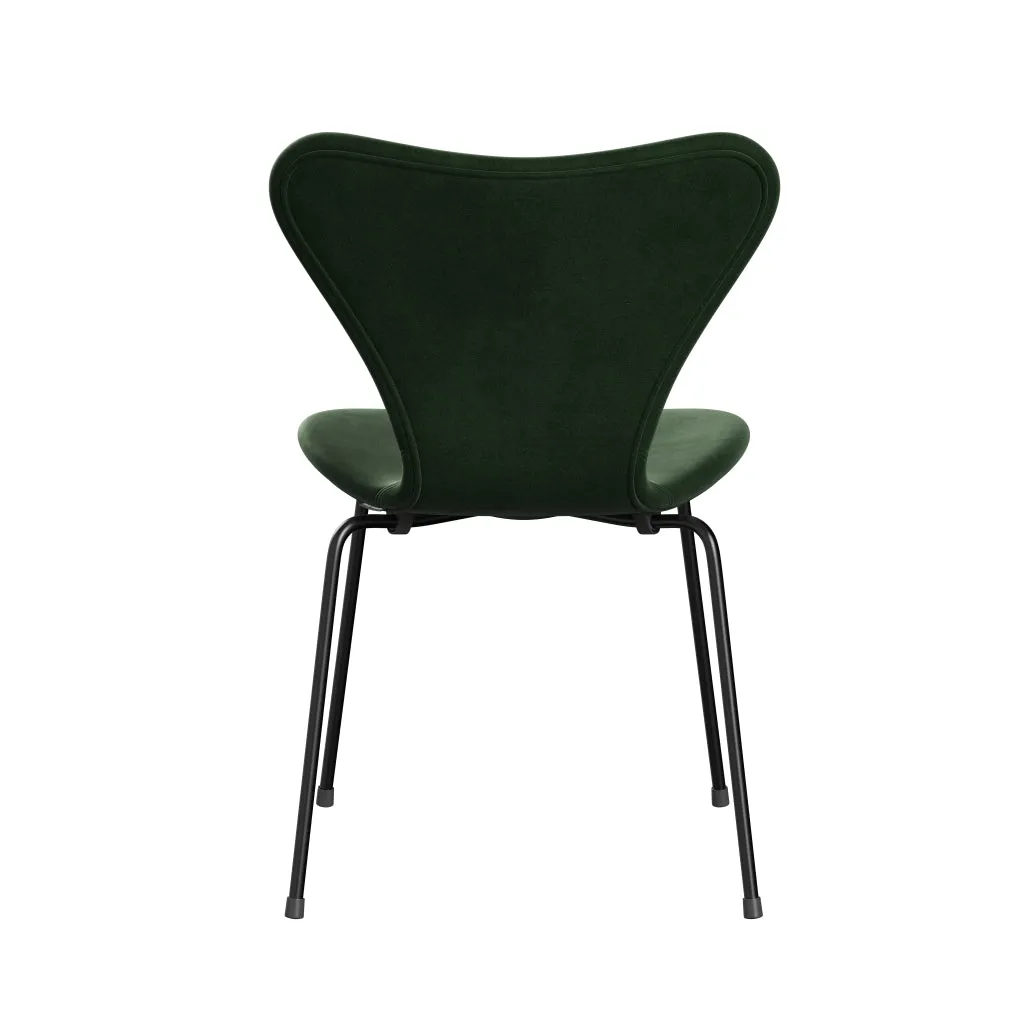 Fritz Hansen Series 7™ Chair Full Upholstery, Black/Belfast Velvet Forest Green