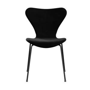 Fritz Hansen Series 7™ Chair Full Upholstery, Black/Belfast Velvet Night Black