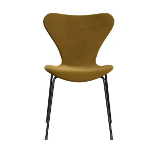 Fritz Hansen Series 7™ Chair Full Upholstery, Black/Belfast Velvet Soft Ochre