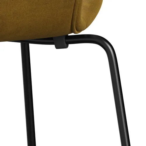 Fritz Hansen Series 7™ Chair Full Upholstery, Black/Belfast Velvet Soft Ochre