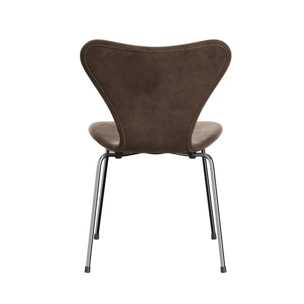 Fritz Hansen Series 7™ Chair Full Upholstery, Chrome/Belfast Velvet Grey Brown