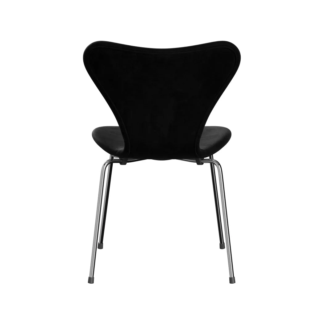 Fritz Hansen Series 7™ Chair Full Upholstery, Chrome/Belfast Velvet Night Black