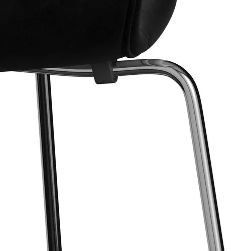 Fritz Hansen Series 7™ Chair Full Upholstery, Chrome/Belfast Velvet Night Black