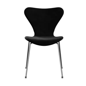 Fritz Hansen Series 7™ Chair Full Upholstery, Chrome/Belfast Velvet Night Black