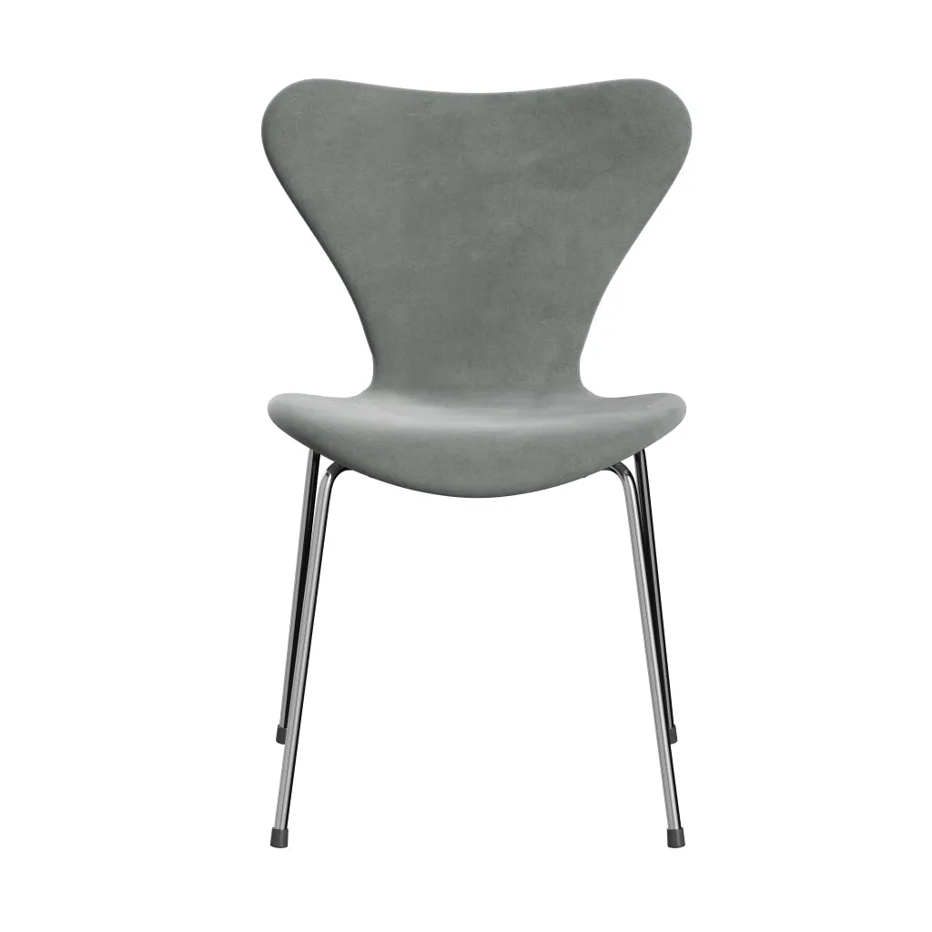 Fritz Hansen Series 7™ Chair Full Upholstery, Chrome/Belfast Velvet Seal Grey