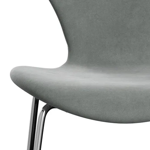 Fritz Hansen Series 7™ Chair Full Upholstery, Chrome/Belfast Velvet Seal Grey